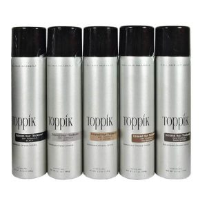 ספריי סיבי שיער מעבה. צבע שחורחום כההחום בהיר- טופיק TOPPIK