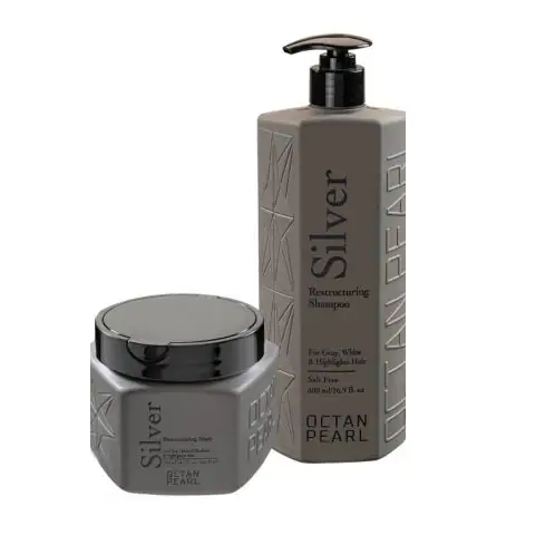 סט שמפו 1L ומסכת סילבר לשיער בלונד/מובהר אוקטן פרל Octan Pearl