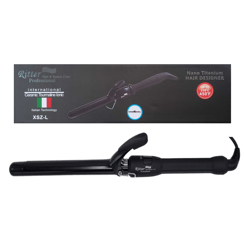 מסלסל שיער רחב מאוד ננו טיטניום מקצועי 38MM RITTER ריטר
