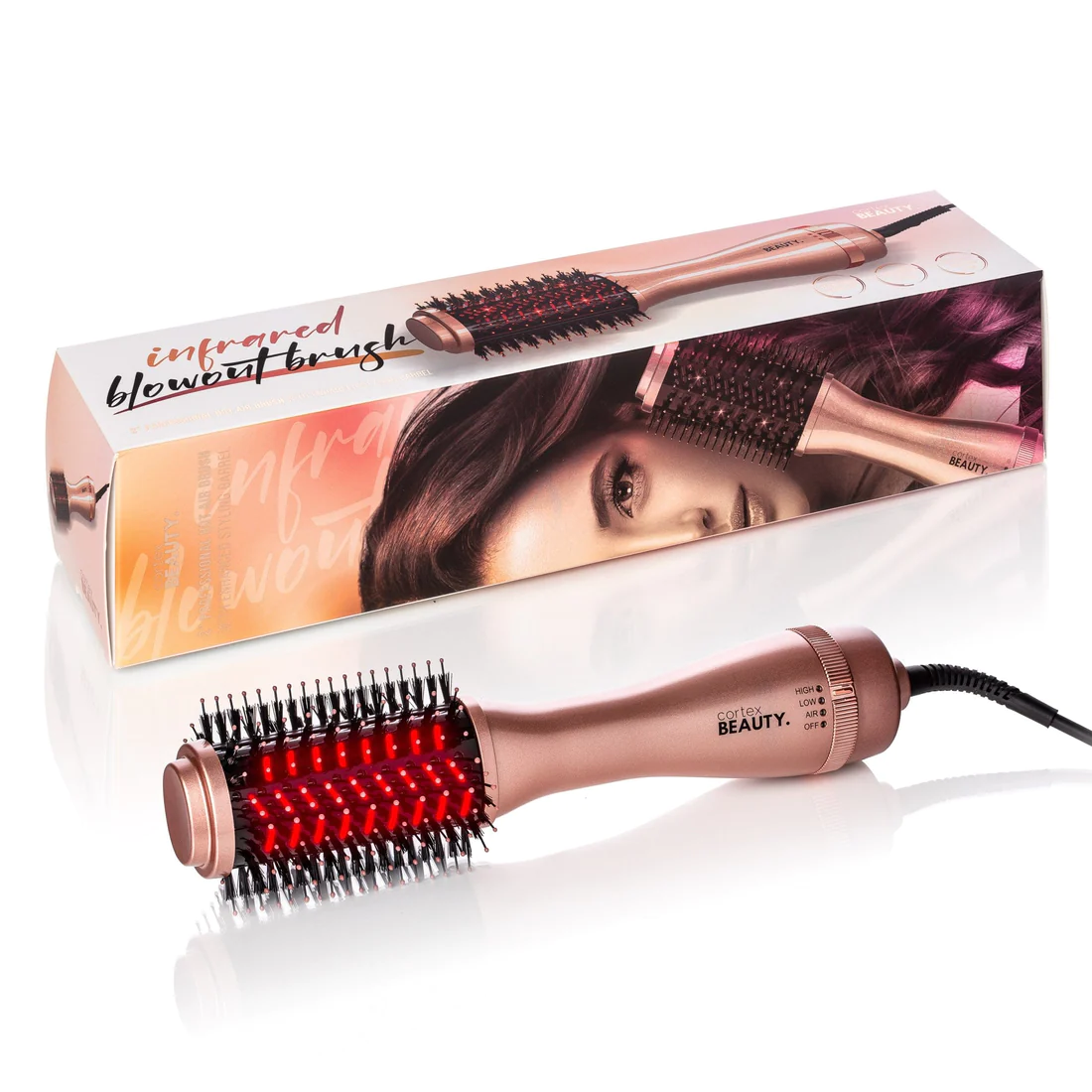 מברשת פן חשמלית אינפא רד Infrared Blowout Brush קורטקס ביוטי