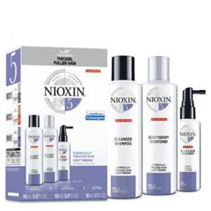 ערכת טיפול נגד נשירה לשיער פגום ניוקסין 5 שמפו, קונדישינר וספריי NIOXIN