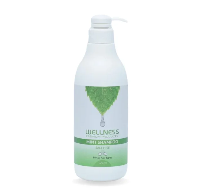 שמפו מנטה לניקוי קרקפת יסודי וולנס WELLNESS 1000ML