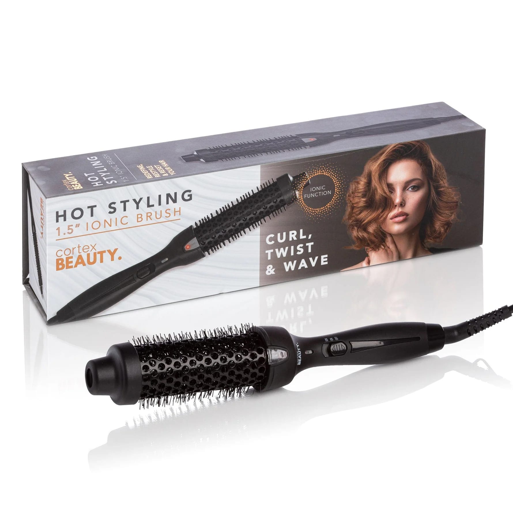 מברשת פן חשמלית HotStyler קורטקס CORTEX BEAUTY צבע שחור