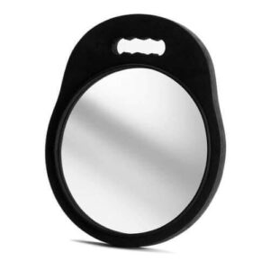 מראה מספוג נגד שבר למספרה | מעוגלת