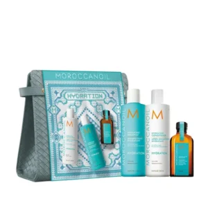 מארז חגיגי ללחות בשיער כולל שמן ותיק רחצה מתנה | מרוקן אויל Moroccanoil
