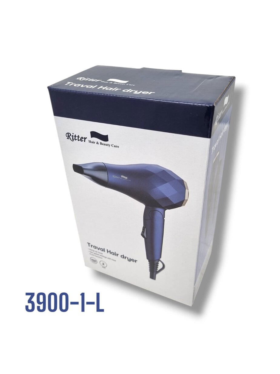 פן מייבש שיער מיני לנסיעות Ritter 3900-1-L ריטר - צבע כחול