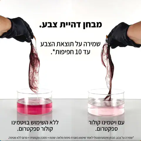 סרום המונע דהייה ומעניק ברק לשיער צבוע 'ויטמינו קולור ספקטרום' 50ML לוריאל