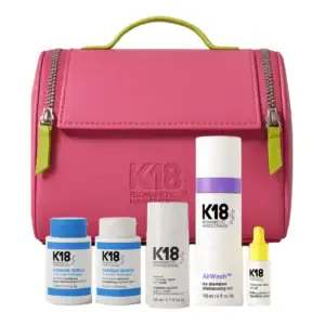 תיק K18 מכיל מסכה לתיקון 50ML + שמפו יבש + 3 מוצרים מתנה | קיי 18