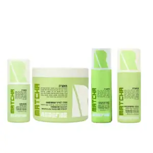 מארז 4 מוצרים סדרת מאצ'ה לחיזוק השיער והפחתת נשירה | רידיפיין REDEFINE