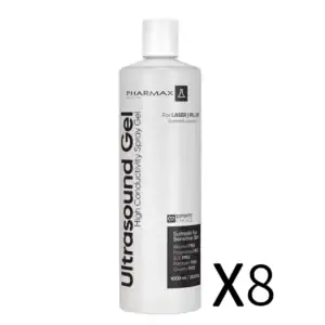 8 יחידות ג'ל אולטרסאונד מקצועי 1000 מ''ל PHARMAX פארמקס