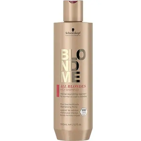 שמפו מזין לשיער בלונד רגיל עד עבה | בלונדמי BLONDME 300ML שוורצקופף