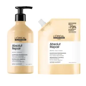 סט שמפו + אריזת מילוי חסכונית אבסולוט ריפר 500ML לוריאל LOREAL